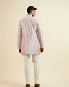 Manyavar Men Pink Medallion Printed Kurta Set