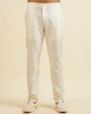 Manyavar Men Cream Buta Jaal Patterned Kurta Set