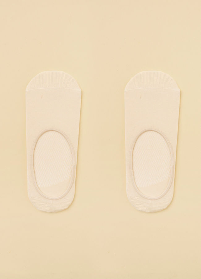 Manyavar Men Ivory White Low Cut Ankle Socks