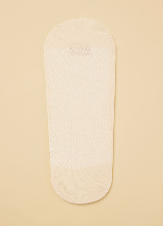 Manyavar Men Ivory White Low Cut Ankle Socks