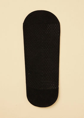 Charcoal Black Textured Knitted Socks image number 3