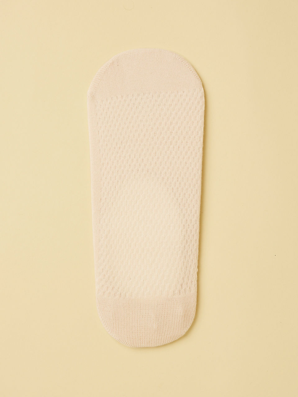 Manyavar Men Cream Pink No Show Socks