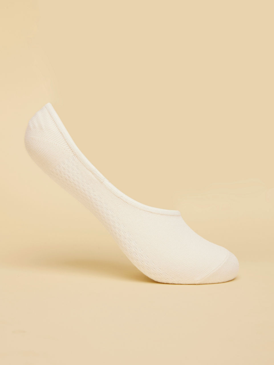 Manyavar Men Off White No Show Socks