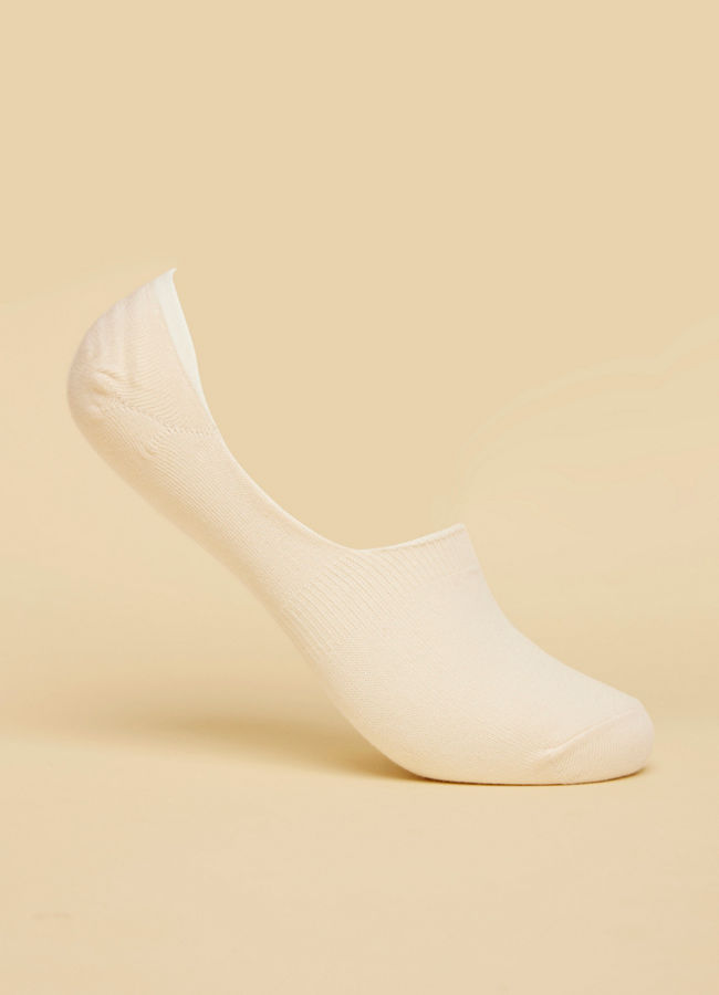 Cream Men's Socks image number 2