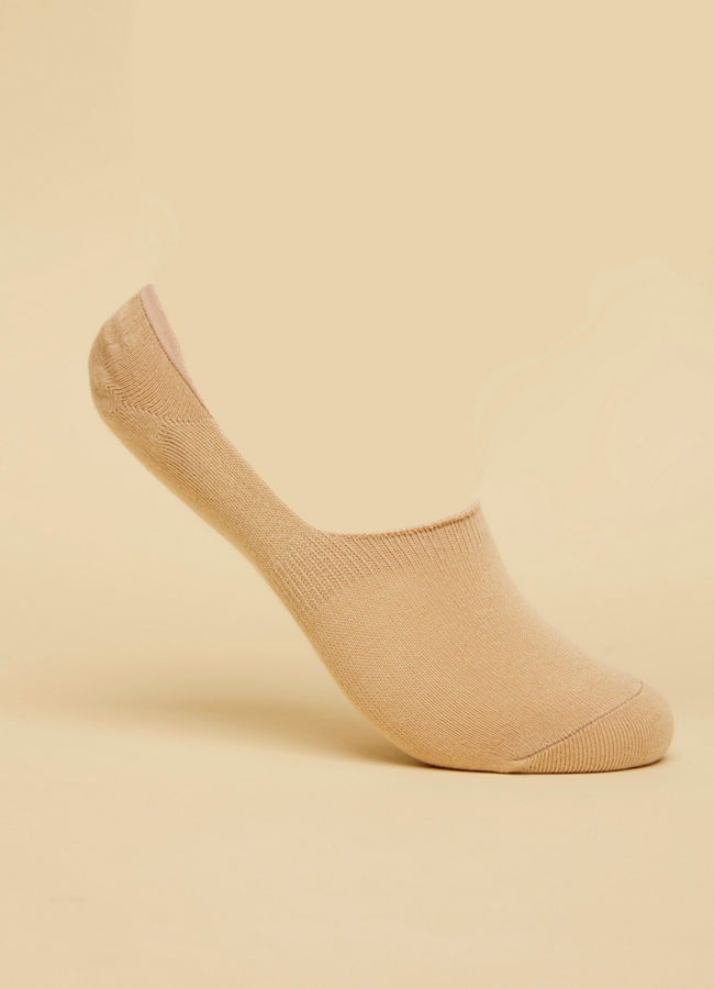 Manyavar Men Biscuit Beige No Show Socks