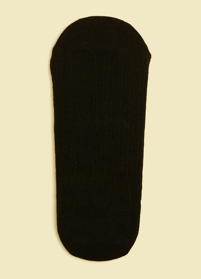 Manyavar Men Charcoal Black No Show Socks