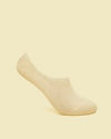 Manyavar Men Warm White Textured No Show Socks