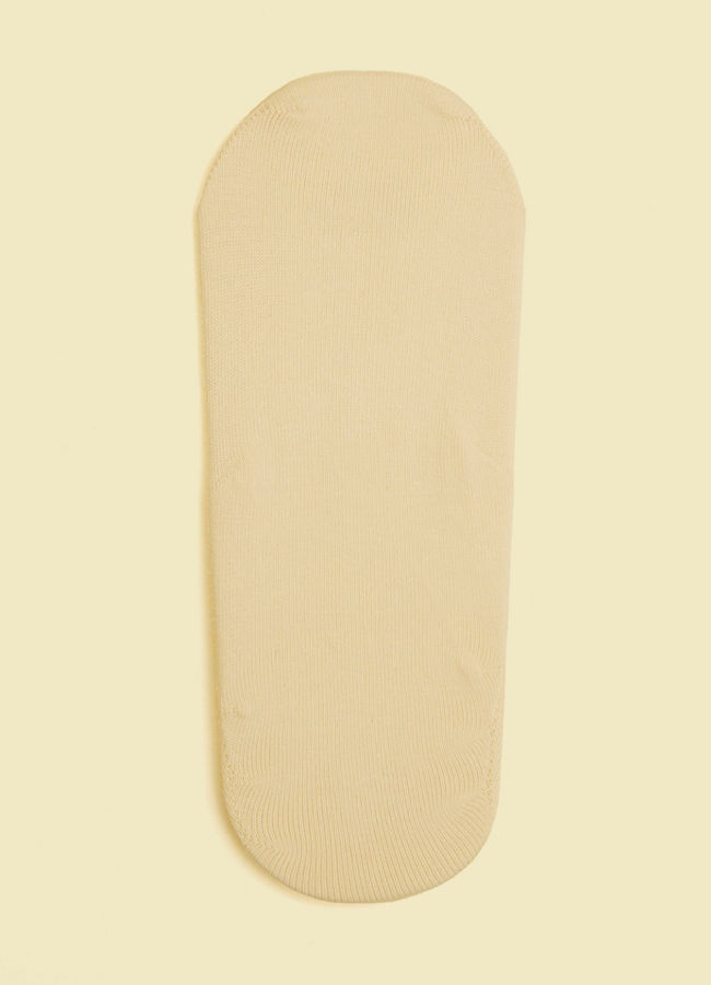 Manyavar Men Warm White Textured No Show Socks
