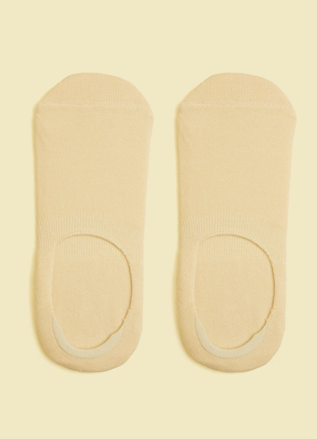Manyavar Men Cream Knit Radiance Socks