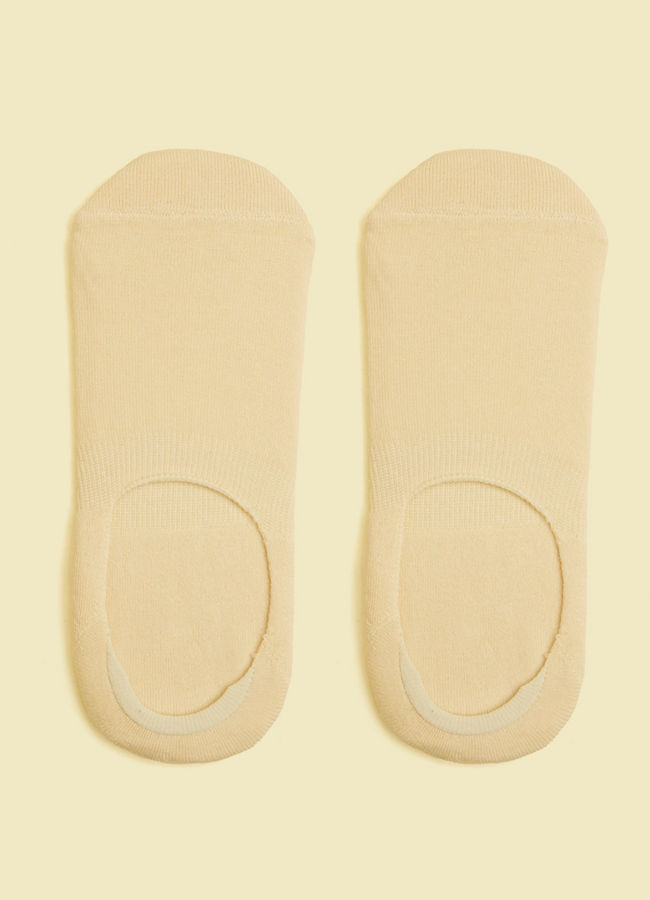 Manyavar Men Cream Knit Radiance Socks image number 0