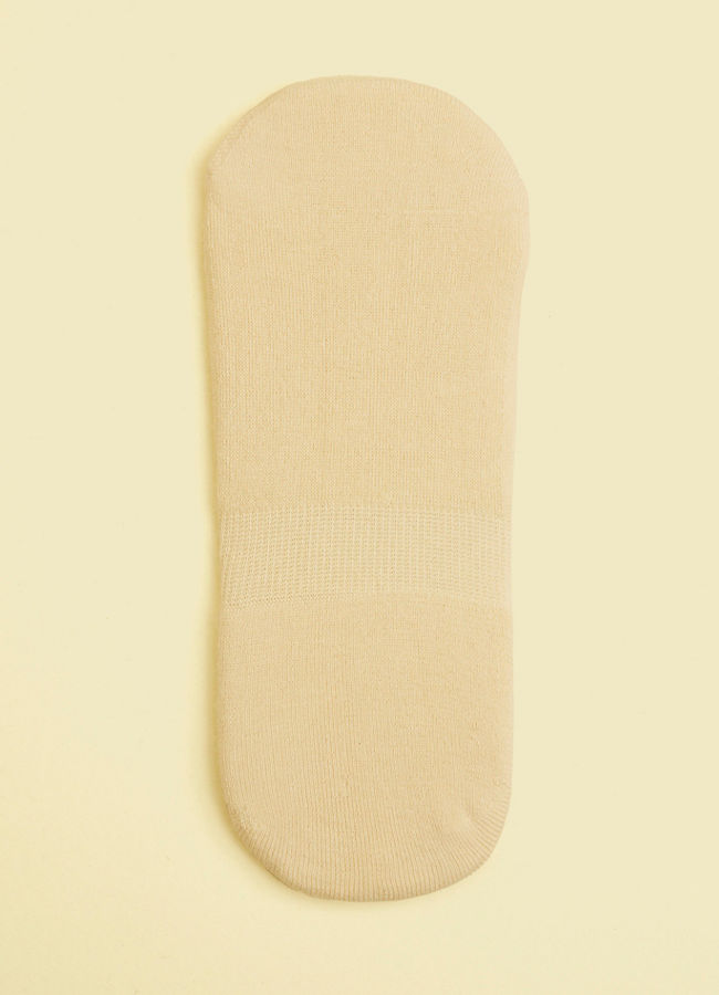 Manyavar Men Cream Knit Radiance Socks