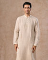 Light Cream Linen Kurta