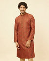 alt message - Manyavar Men Rustic Rapture Kurta Pajama image number 0