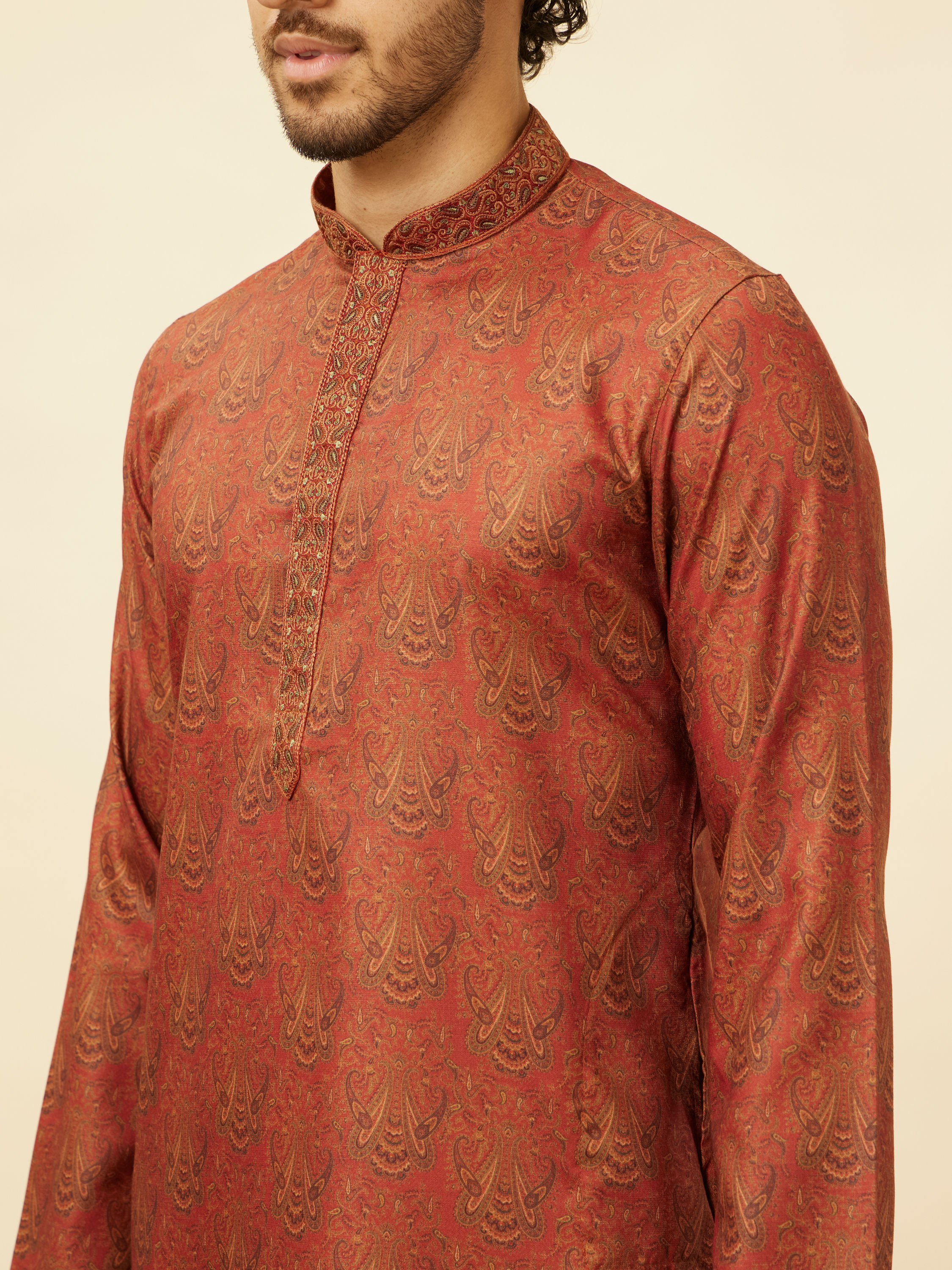 Manyavar Men Rustic Rapture Kurta Pajama