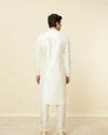 Manyavar Men Soft Cream Bandhgala Neckline Kurta Set