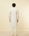 Manyavar Men Soft Pink Bel Buti Patterned Kurta Set image number 5