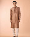 Manyavar Men Elegant Brown Kurta and Churidar