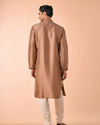 Manyavar Men Elegant Brown Kurta and Churidar