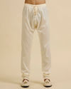 Manyavar Men Beige Buta Embroidered Kurta Set