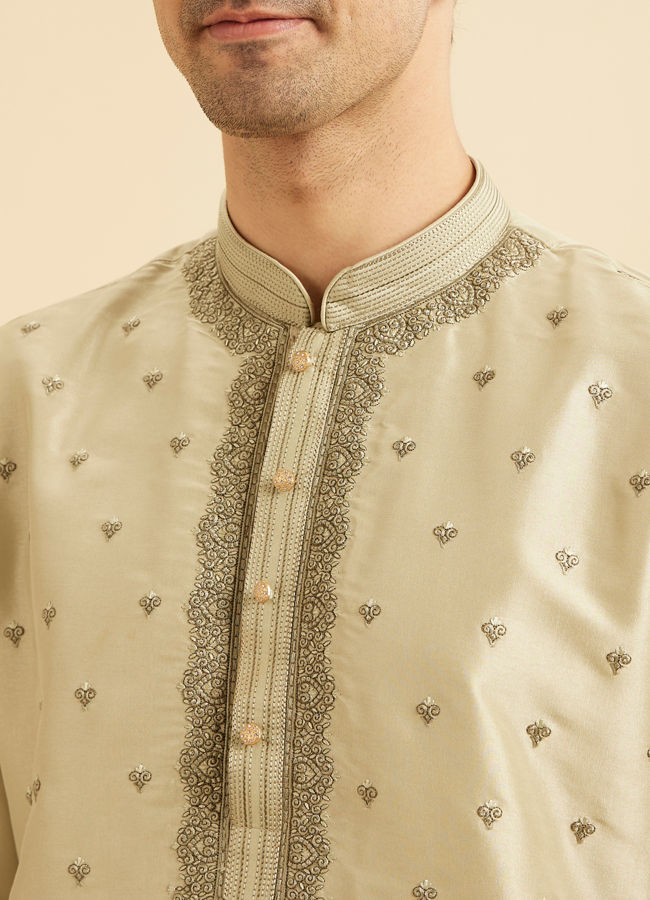 Manyavar Men Emerald Elegance Kurta Pajama