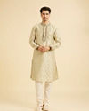 Manyavar Men Emerald Elegance Kurta Pajama