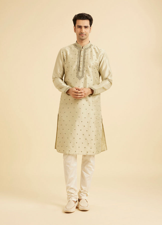 Manyavar Men Emerald Elegance Kurta Pajama
