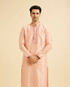 Peach Elegance Kurta Pajama