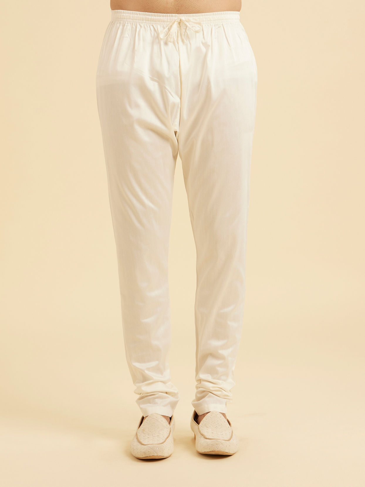 Manyavar Men Peach Elegance Kurta Pajama