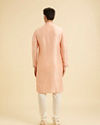 Manyavar Men Peach Elegance Kurta Pajama