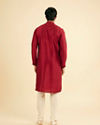 Manyavar Men Radiant Red Kurta Pajama