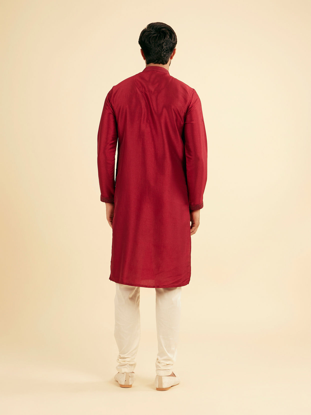 Manyavar Men Radiant Red Kurta Pajama