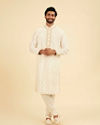 Manyavar Men Radiant Cream Kurta Pajama