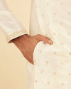 Manyavar Men Radiant Cream Kurta Pajama