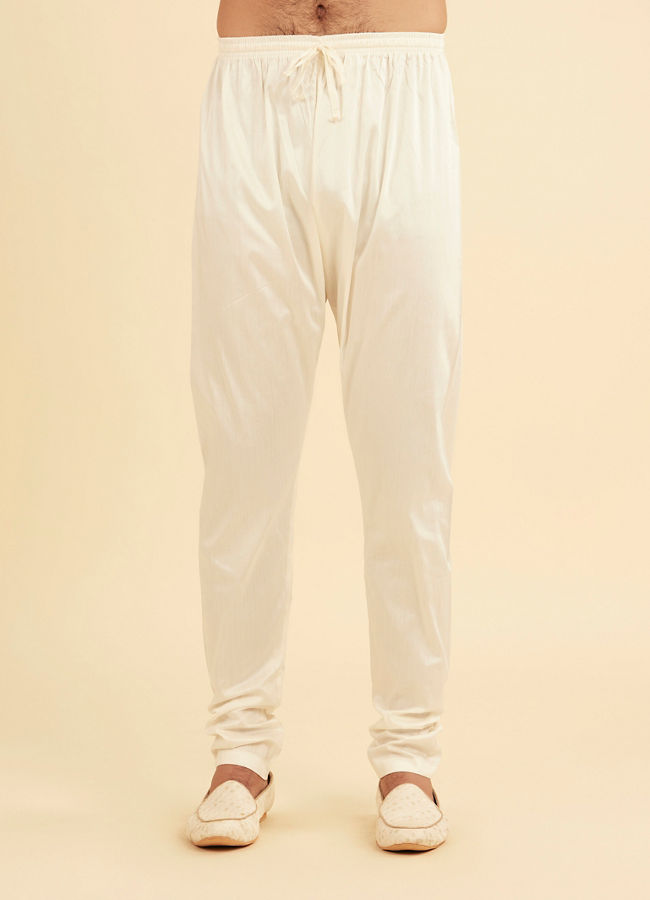Manyavar Men Radiant Cream Kurta Pajama