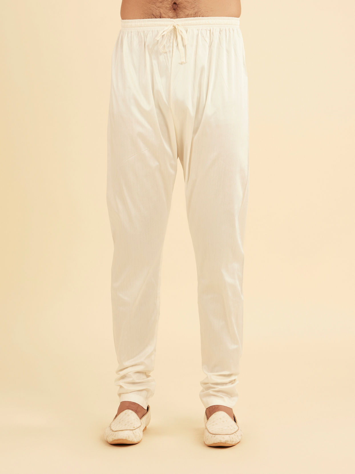 Manyavar Men Radiant Cream Kurta Pajama