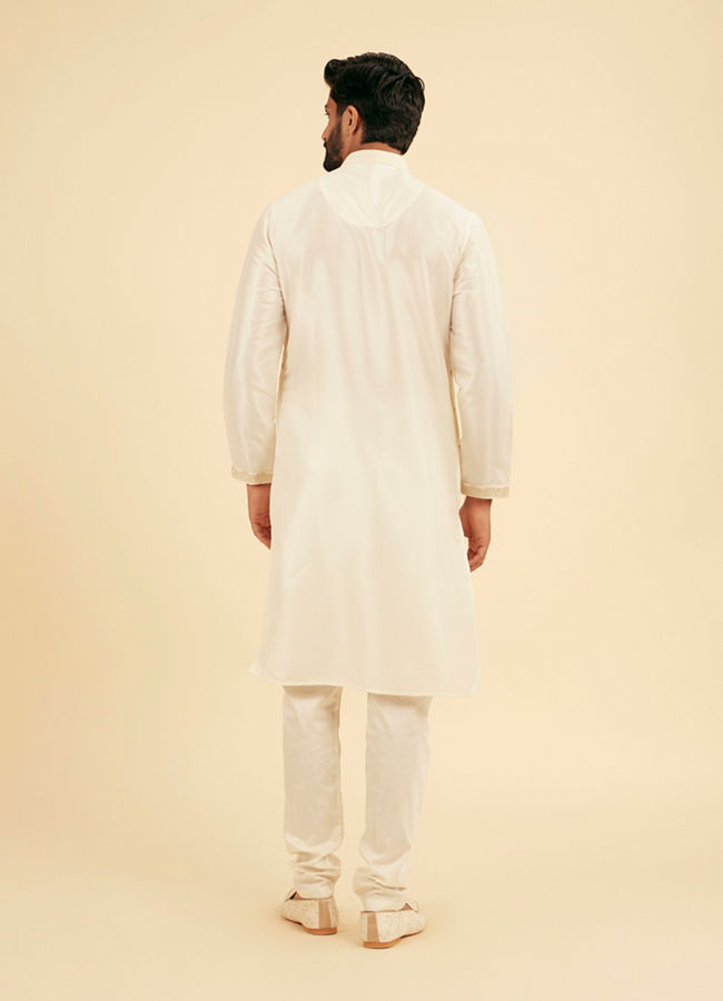 Manyavar Men Radiant Cream Kurta Pajama