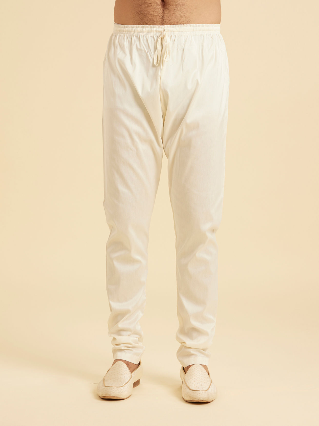 Manyavar Men Peach Elegance Kurta Pajama