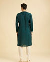 Manyavar Men Teal Green Dazzle Kurta Pajama