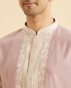 Manyavar Men Lilac Elegance Kurta Churidar