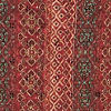 Rust Red Linear Patterned Chikankari Print Kurta Set