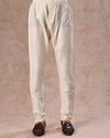 Manyavar Men Elegant Cream Kurta Churidar