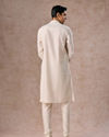 Manyavar Men Elegant Cream Kurta Churidar