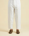 Manyavar Men White Elegance Kurta Pajama