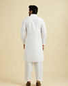 Manyavar Men White Elegance Kurta Pajama