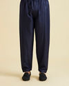 Manyavar Men Dark Blue Radiance Kurta Pajama