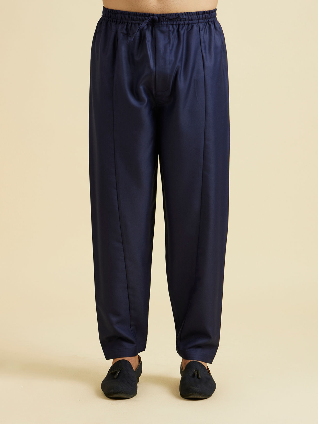 Manyavar Men Dark Blue Radiance Kurta Pajama