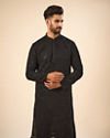 Elegant Black Georgette Kurta Churidar