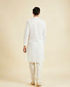 Manyavar Men Cream Georgette Kurta Pajama Ensemble