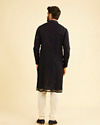 Manyavar Men Regal Dark Blue Kurta Pajama