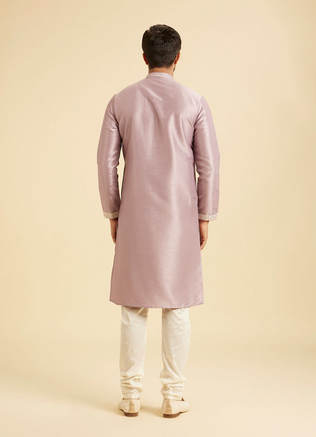 Manyavar Men Lilac Festive Kurta Churidar Set